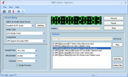 BDH Audio Capture