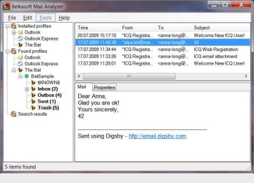 Belkasoft Outlook Analyzer Pro