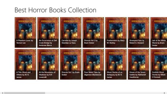 Best Horror Books Collection for Windows 8