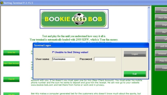 Betting Terminal - Bookie Software