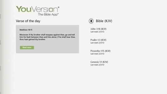 Bible for Windows 8
