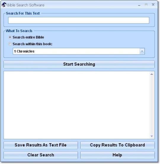Bible Search Software