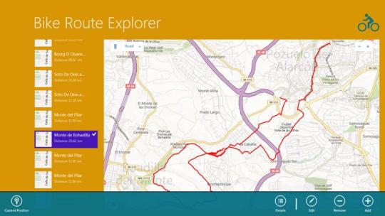 Bike Route Explorer for Windows 8
