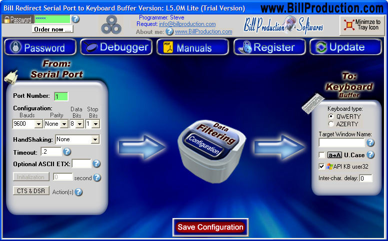 Bill Redirect Serial to Keyboard Buffer Lite