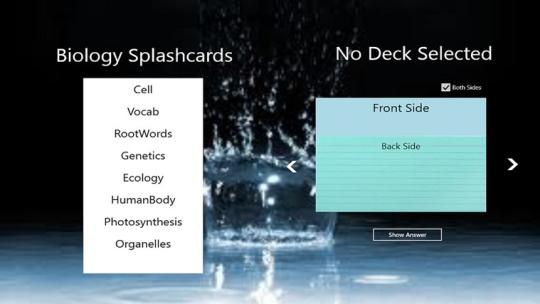 Biology Splashcards for Windows 8