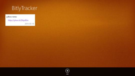 BitlyTracker for Windows 8
