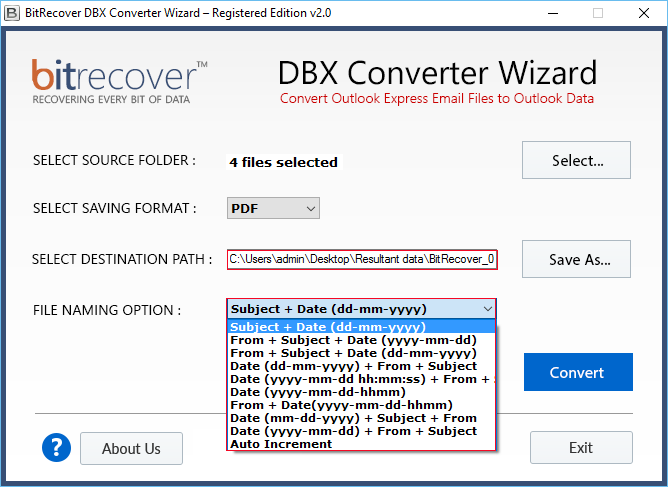 BitRecover DBX Converter Wizard