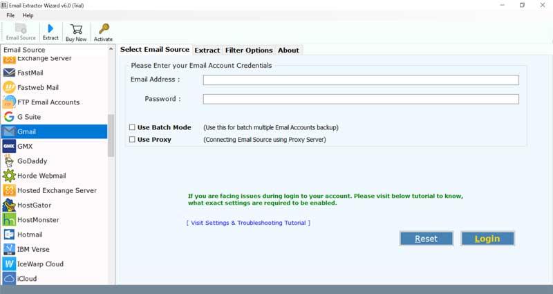 BitRecover Email Extractor Wizard