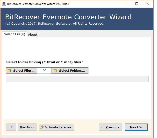 BitRecover Evernote Converter Wizard