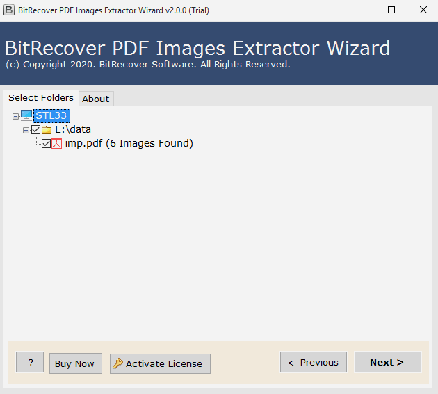 BitRecover PDF Images Extractor