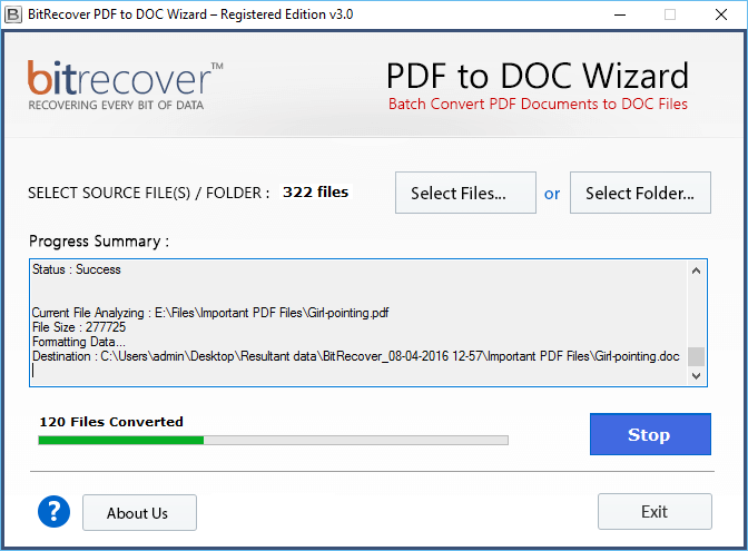 BitRecover PDF to DOC Wizard