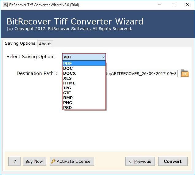 BitRecover TIFF Converter Wizard