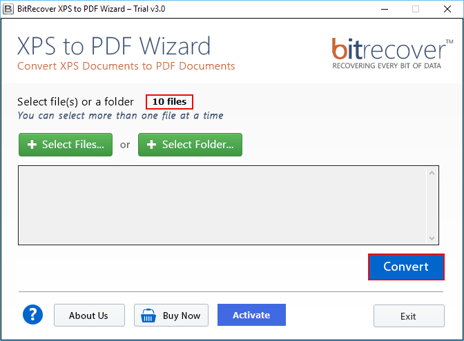 BitRecover XPS to PDF Wizard