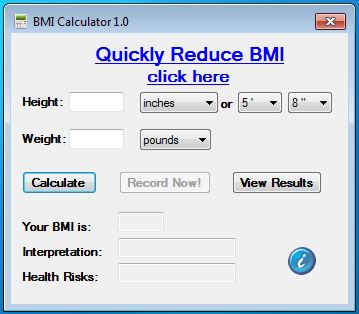 Bizou BMI Calculator