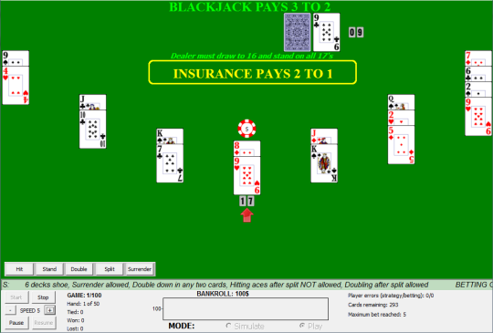 Blackjack Simulator