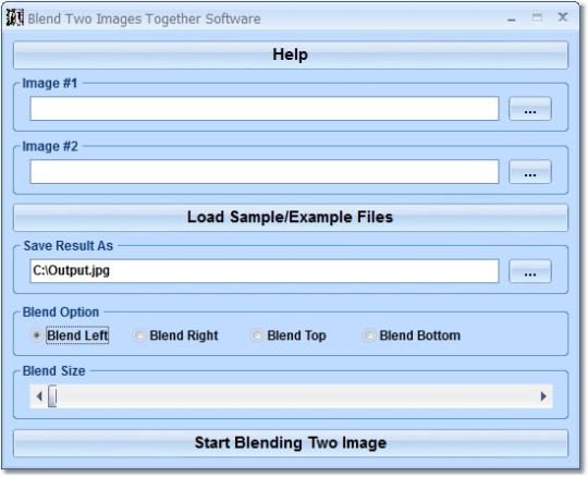Blend Two Images Together Software