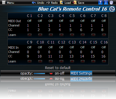 Blue Cat's Remote Control Direct X
