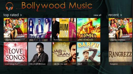 Bollywood Music for Windows 8