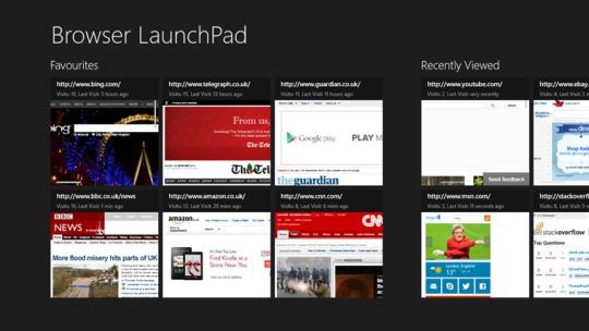Browser LaunchPad for Windows 8