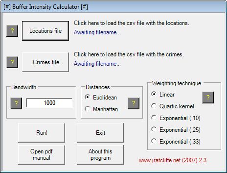 Buffer Intensity Calculator