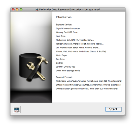 BYclouder Data Recovery Enterprise for Mac