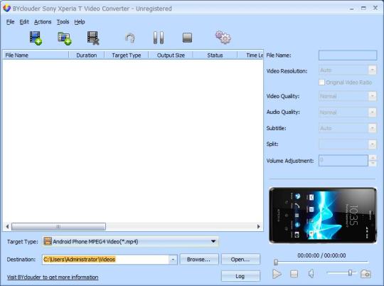 BYclouder Sony Xperia T Video Converter