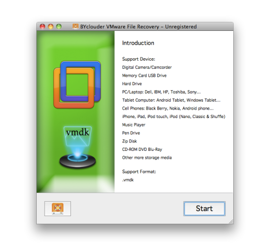 BYclouder VMware File Recovery for Mac