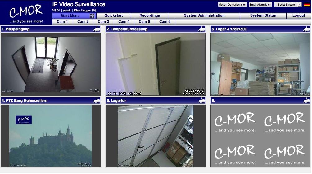 C-MOR IP Video Surveillance