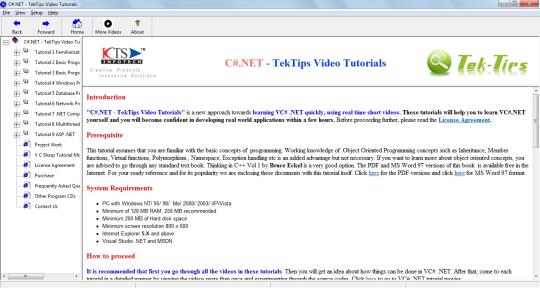 C#.NET - TekTips Video Tutorials