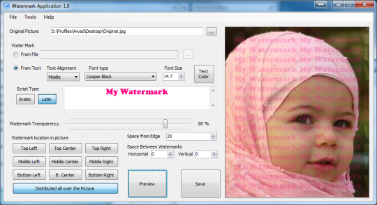 C4 Watermark Application