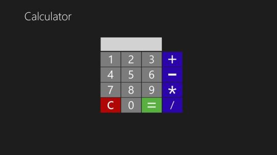 Calculator Metro Style for Windows 8