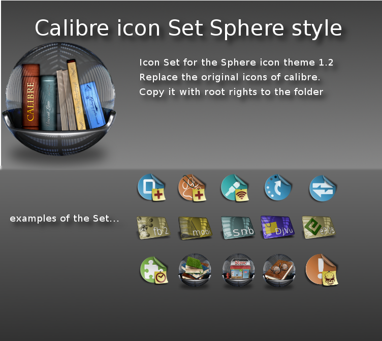 Calibre Sphere icon Set