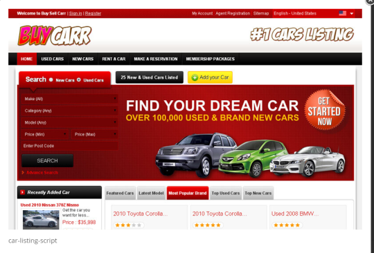 Car Buy & Sell Directory Script