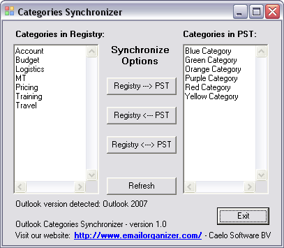 Category Synchronize