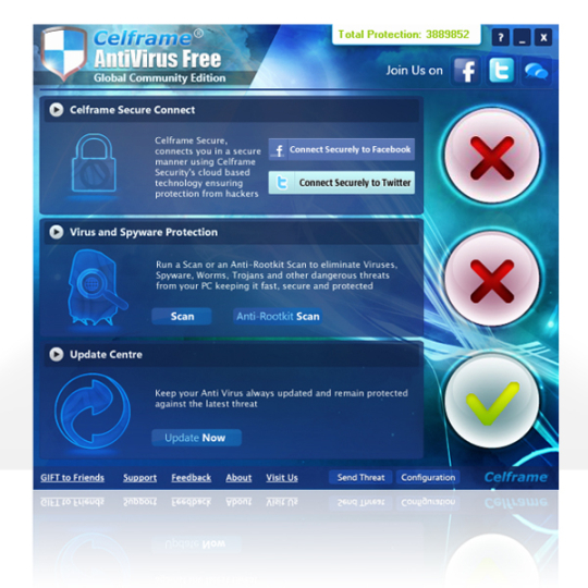 Celframe Antivirus Free Global Community Edition