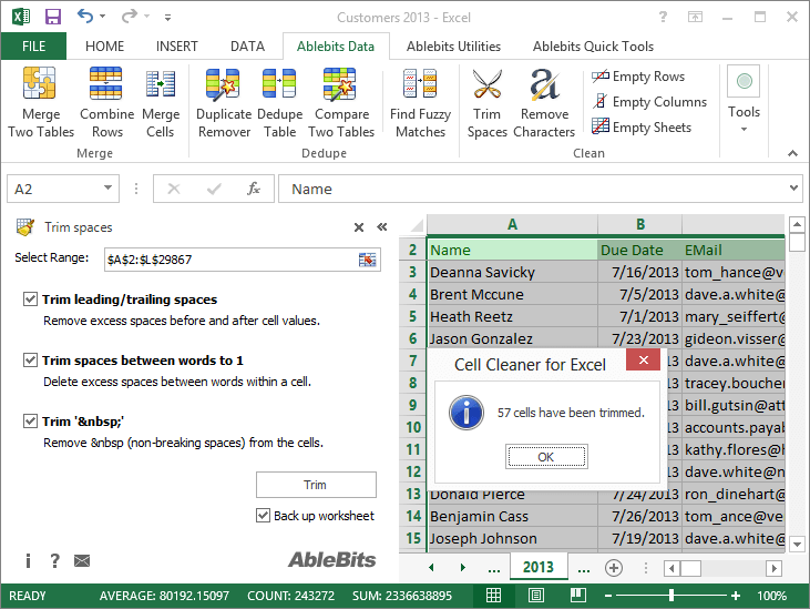 Cell Cleaner for Microsoft Excel