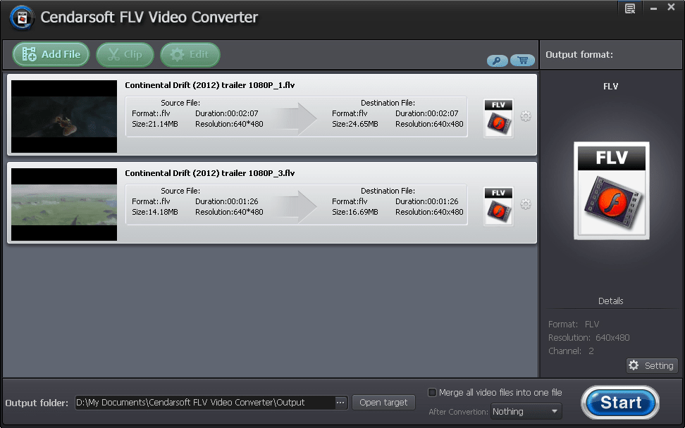 Cendarsoft FLV Video Converter