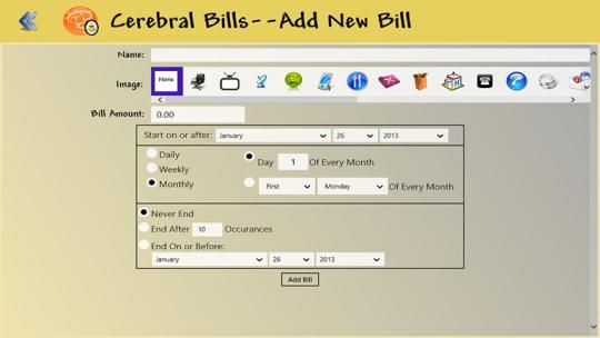 Cerebral Bills for Windows 8
