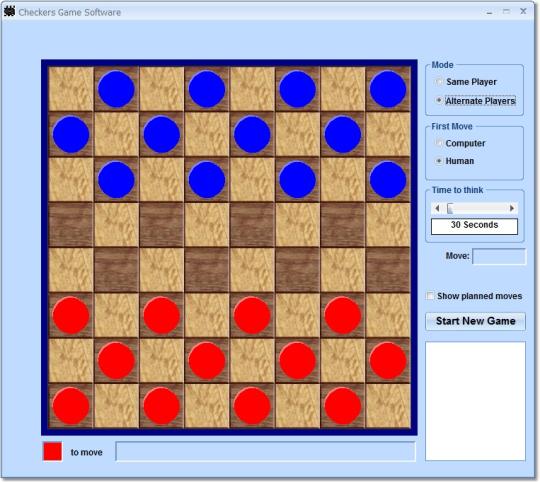 Checkers Game Software