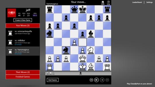 Chess By Post Free for Windows 8