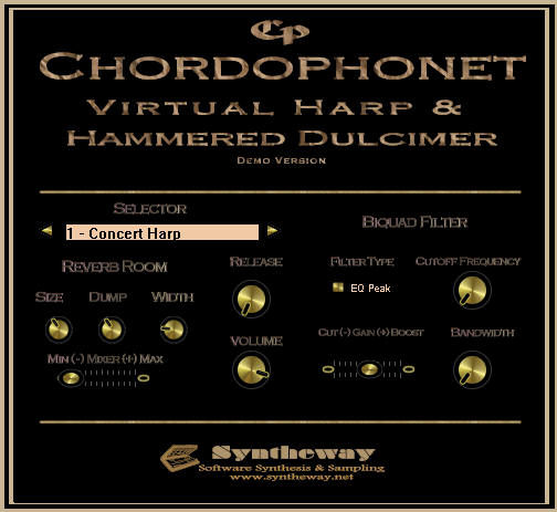 Chordophonet Virtual Harp & Dulcimer VSTi