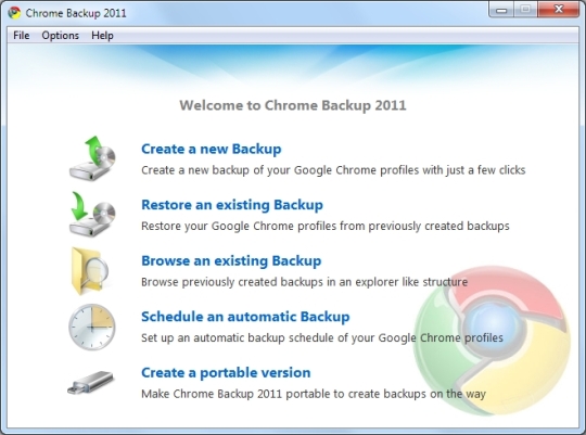 Chrome Backup 2011