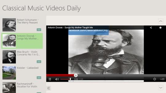 Classical Music Videos Daily for Windows 8