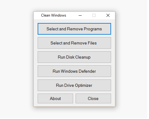 Clean Windows