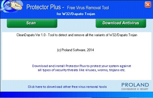 CleanDapato Free Virus Removal Tool