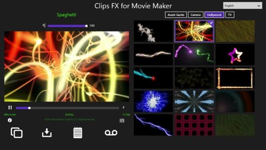 Clips FX for Movie Maker for Windows 8