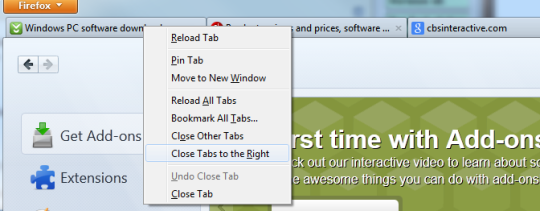 Close Tabs to the Right
