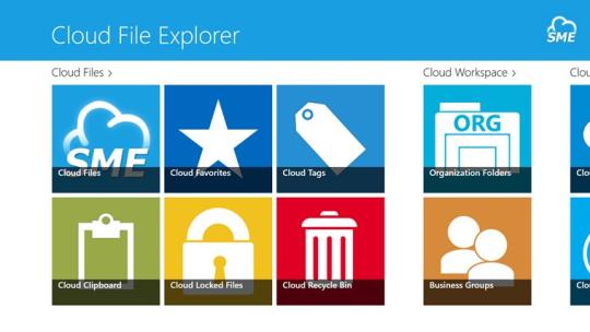 Cloud File Explorer for Windows 8