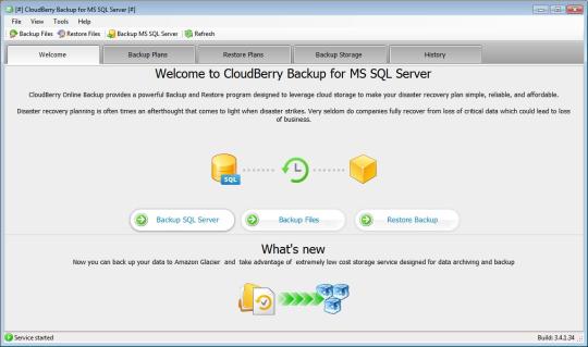CloudBerry Backup for MS SQL Server