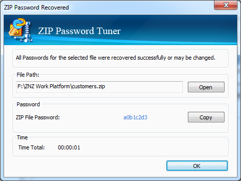 Cocosenor ZIP Password Tuner